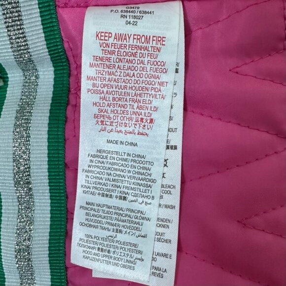 Mini Boden Toddler Girls Navy White Star Winter Coat w/ Hoodie Size 4 to 5 - Picture 10 of 12